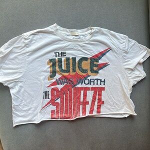 MOTHER Graphic Crop Top